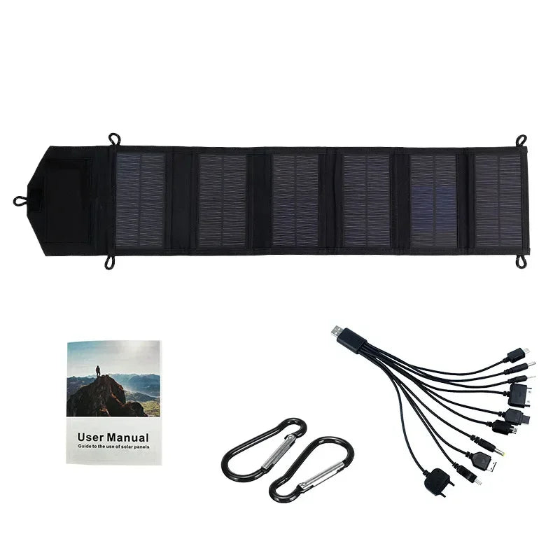 6 -delig opvouwbaar zonnepaneel 800W 20w/h mobiel USB 5V DC  mobiele oplader