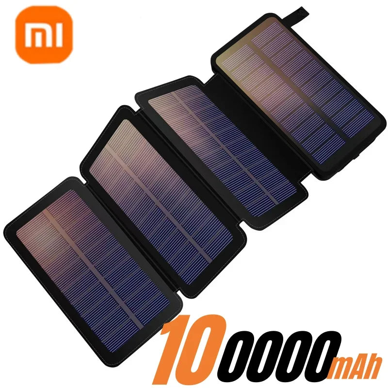 Solar Power Bank Met Opvouwbare Panelen V5 2A USB  Outdoor Camping voor IPhone Android