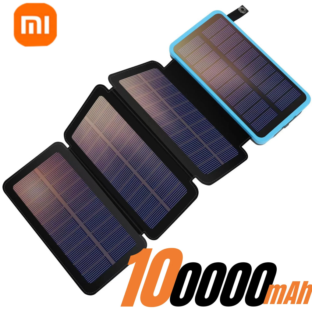 Solar Power Bank Met Opvouwbare Panelen V5 2A USB  Outdoor Camping voor IPhone Android