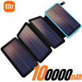 Solar Power Bank Met Opvouwbare Panelen V5 2A USB  Outdoor Camping voor IPhone Android