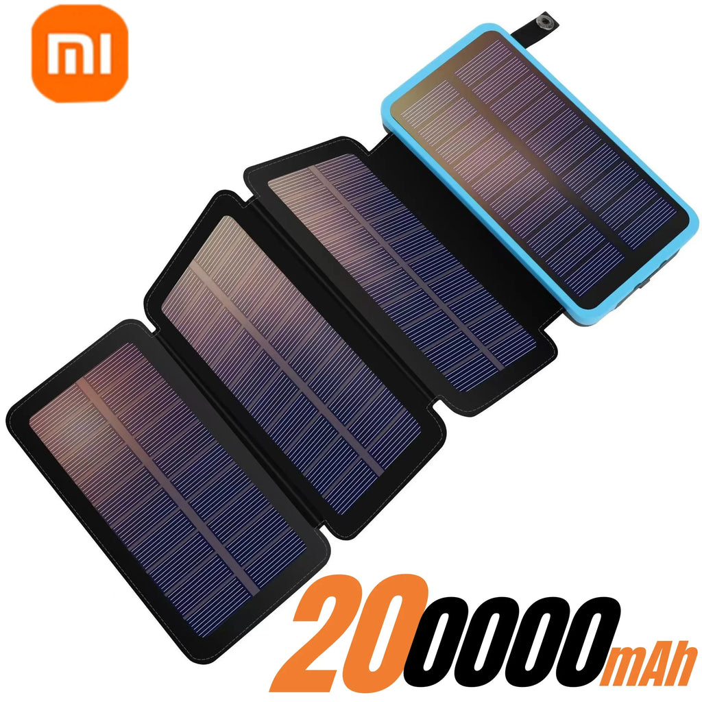 Solar Power Bank Met Opvouwbare Panelen V5 2A USB  Outdoor Camping voor IPhone Android