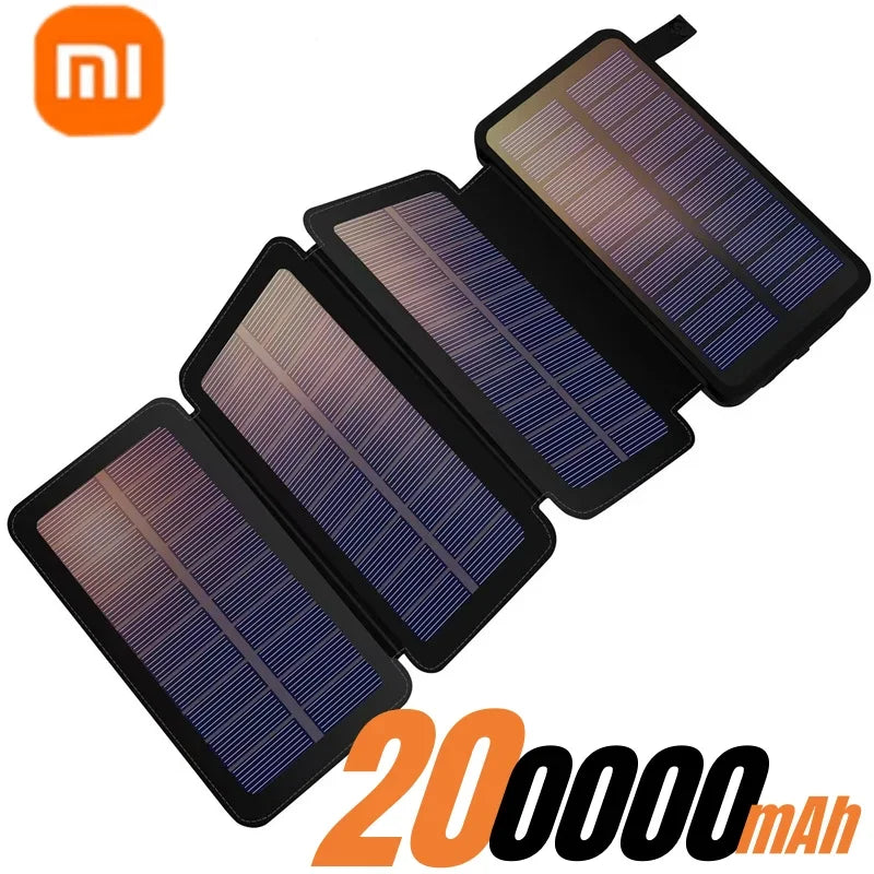 Solar Power Bank Met Opvouwbare Panelen V5 2A USB  Outdoor Camping voor IPhone Android