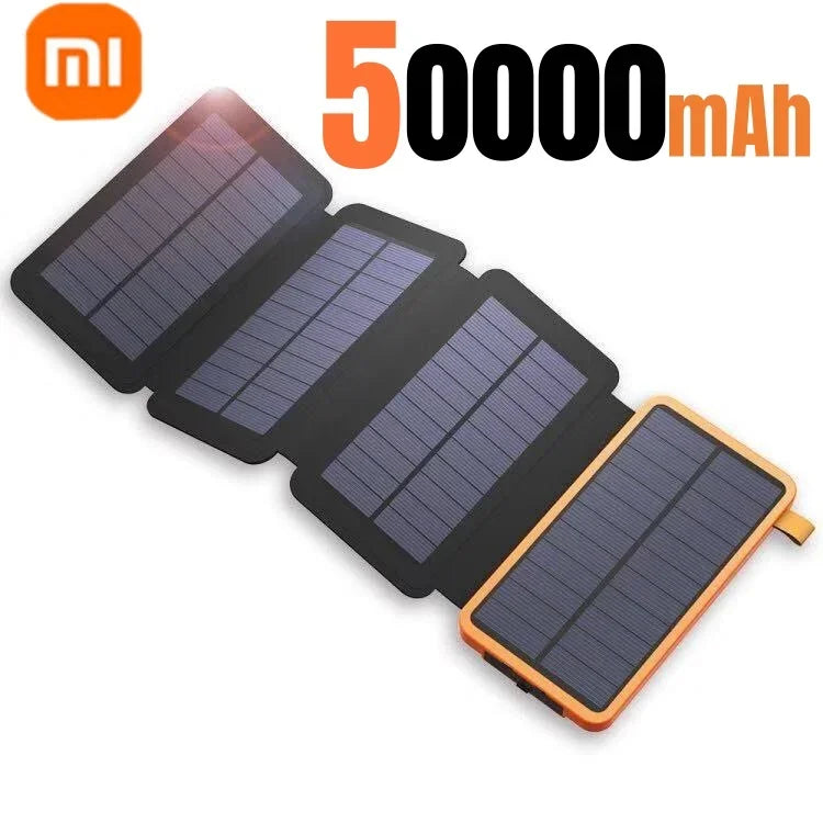 Solar Power Bank Met Opvouwbare Panelen V5 2A USB  Outdoor Camping voor IPhone Android